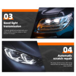Dark Black Car Headlight PPF Automobile Headlamp Protective TPU PPF Headlight Tint Film - Image 3